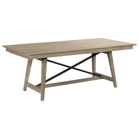 80" Solid Wood Trestle Table